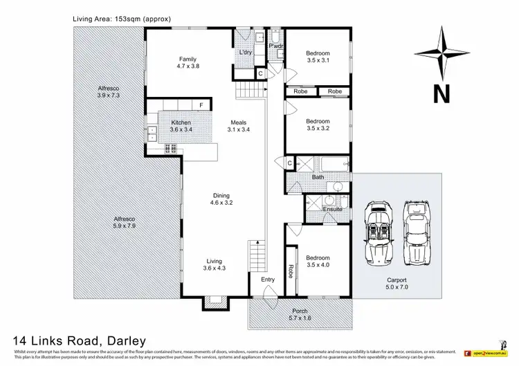 Floorplan of Homely house listing, 14 Links Road, Darley VIC 3340