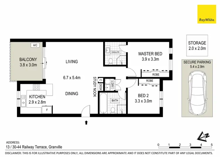 Floorplan of Homely apartment listing, 13/30-44 Railway Terrace, Granville NSW 2142