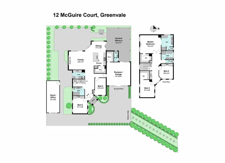 Floorplan of Homely house listing, 12 McGuire Court, Greenvale VIC 3059