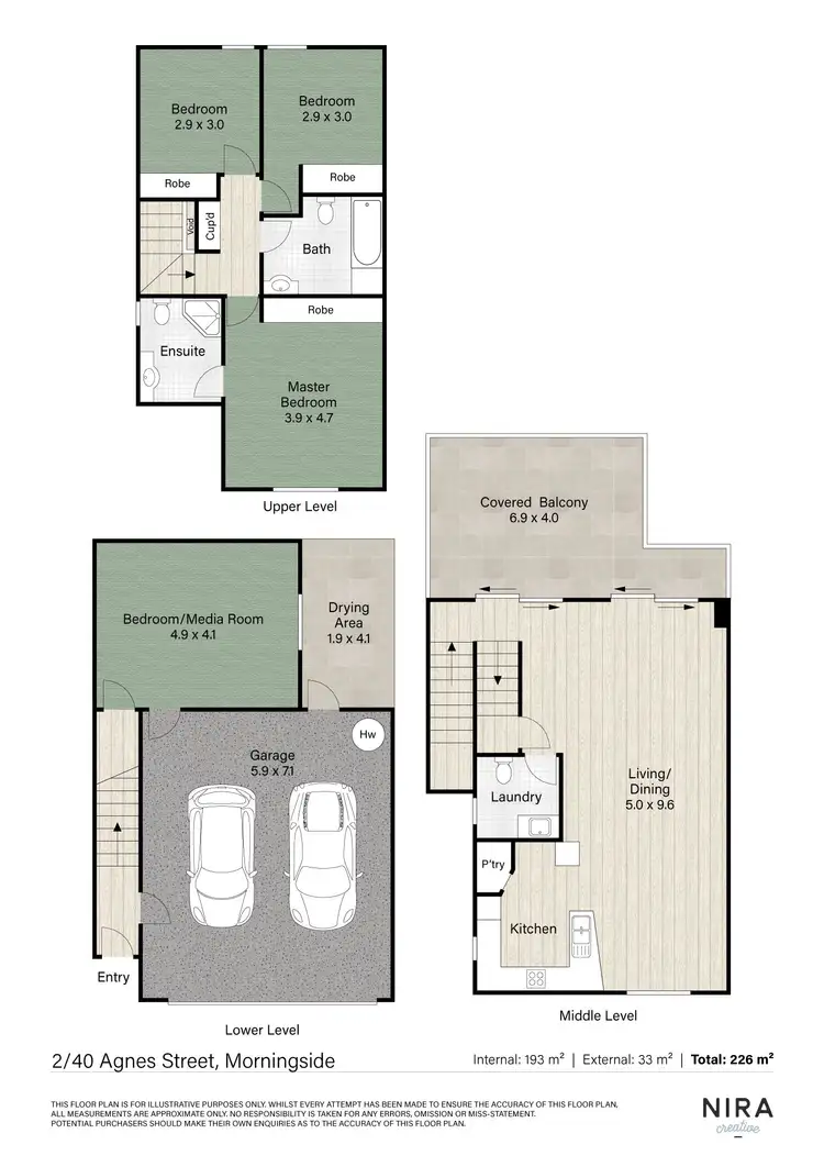 Floorplan of Homely townhouse listing, 2/40 Agnes Street, Morningside QLD 4170
