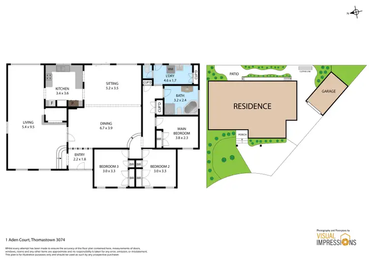 Floorplan of Homely house listing, 1 Aden Court, Thomastown VIC 3074