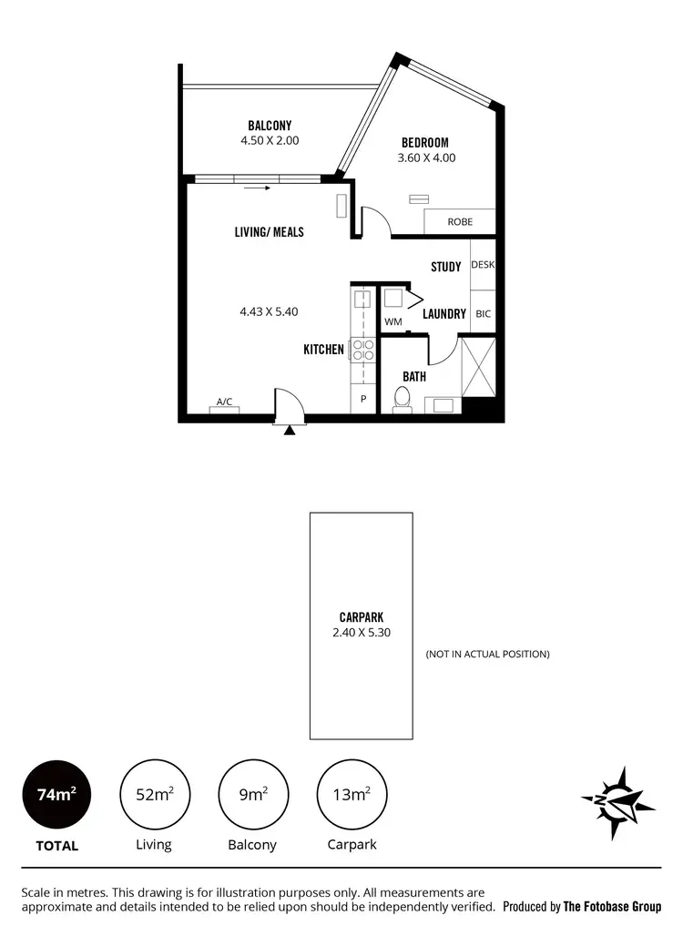 Floorplan of Homely apartment listing, 2305/421 King William Street, Adelaide SA 5000