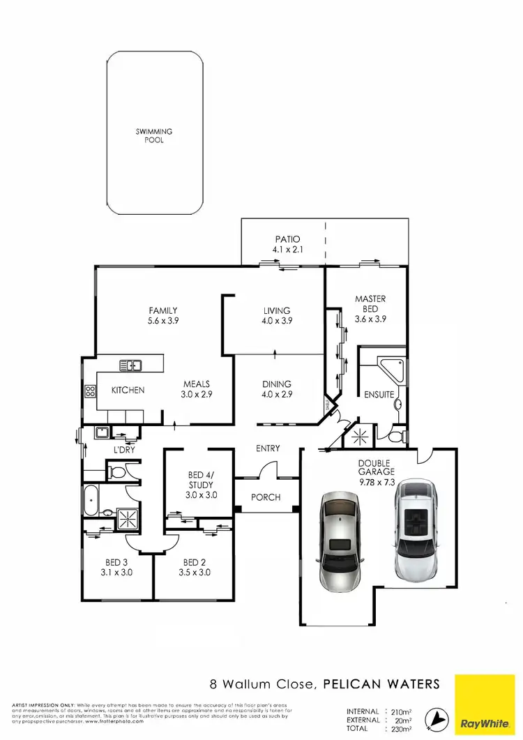 Floorplan of Homely house listing, 8 Wallum Close, Pelican Waters QLD 4551