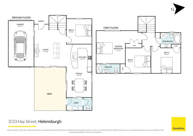 Floorplan of Homely townhouse listing, 3/23 Hay Street, Helensburgh NSW 2508
