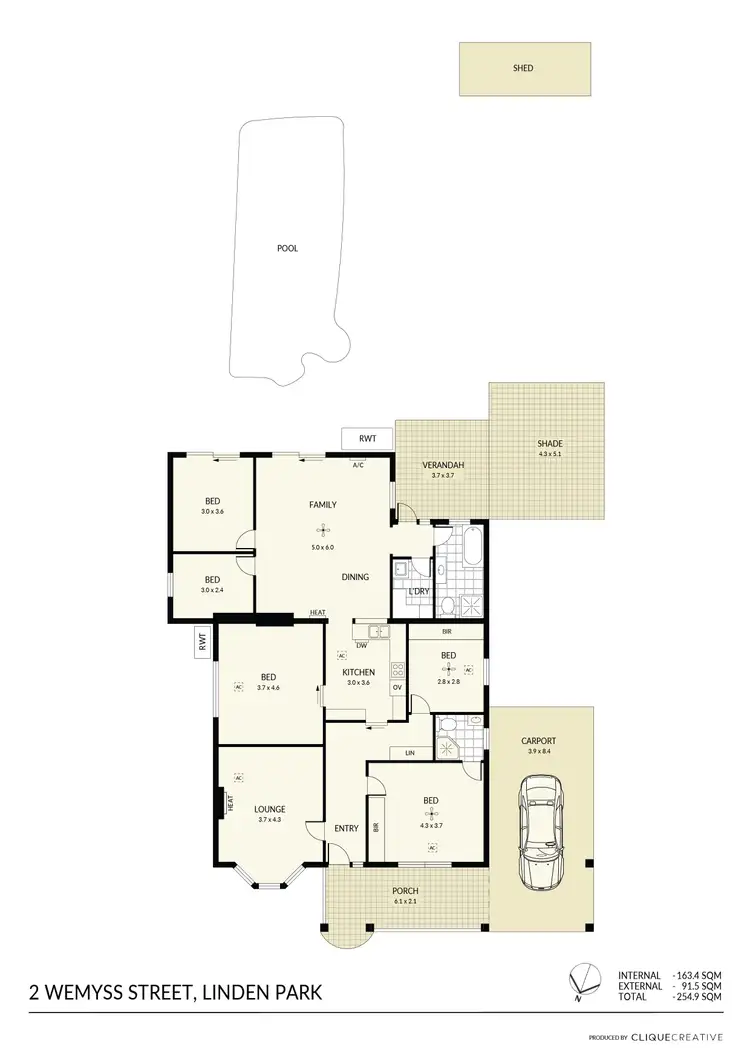 Floorplan of Homely house listing, 2 Wemyss Street, Linden Park SA 5065