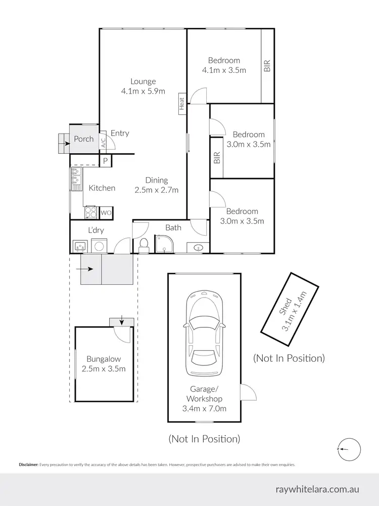 Floorplan of Homely house listing, 27 Goulburn Avenue, Corio VIC 3214