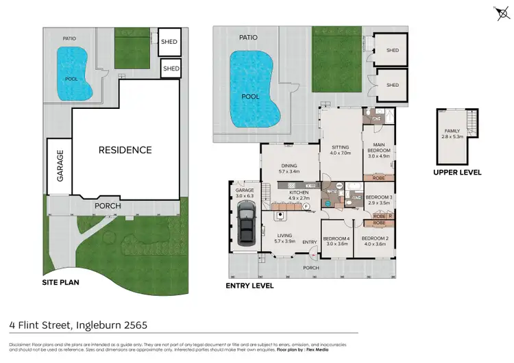 Floorplan of Homely house listing, 4 Flint Street, Ingleburn NSW 2565