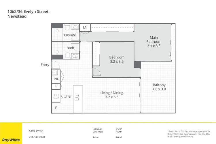Floorplan of Homely apartment listing, 1062/36 Evelyn Street, Newstead QLD 4006