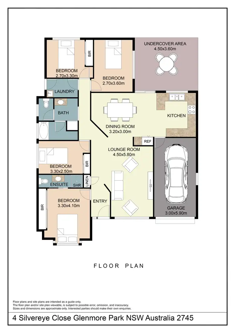 Floorplan of Homely house listing, 4 Silvereye Close, Glenmore Park NSW 2745