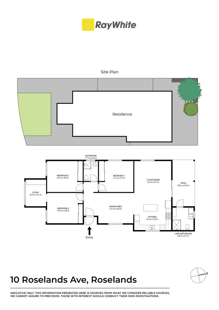 Floorplan of Homely house listing, 10 Roseland Avenue, Roselands NSW 2196