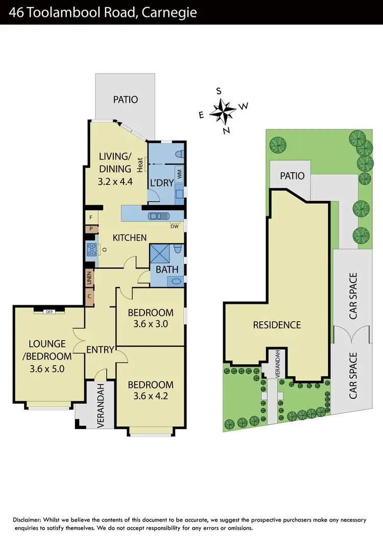 Floorplan of Homely house listing, 46 Toolambool Road, Carnegie VIC 3163