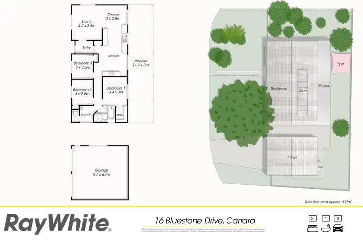 Floorplan of Homely house listing, 16 Bluestone Drive, Carrara QLD 4211