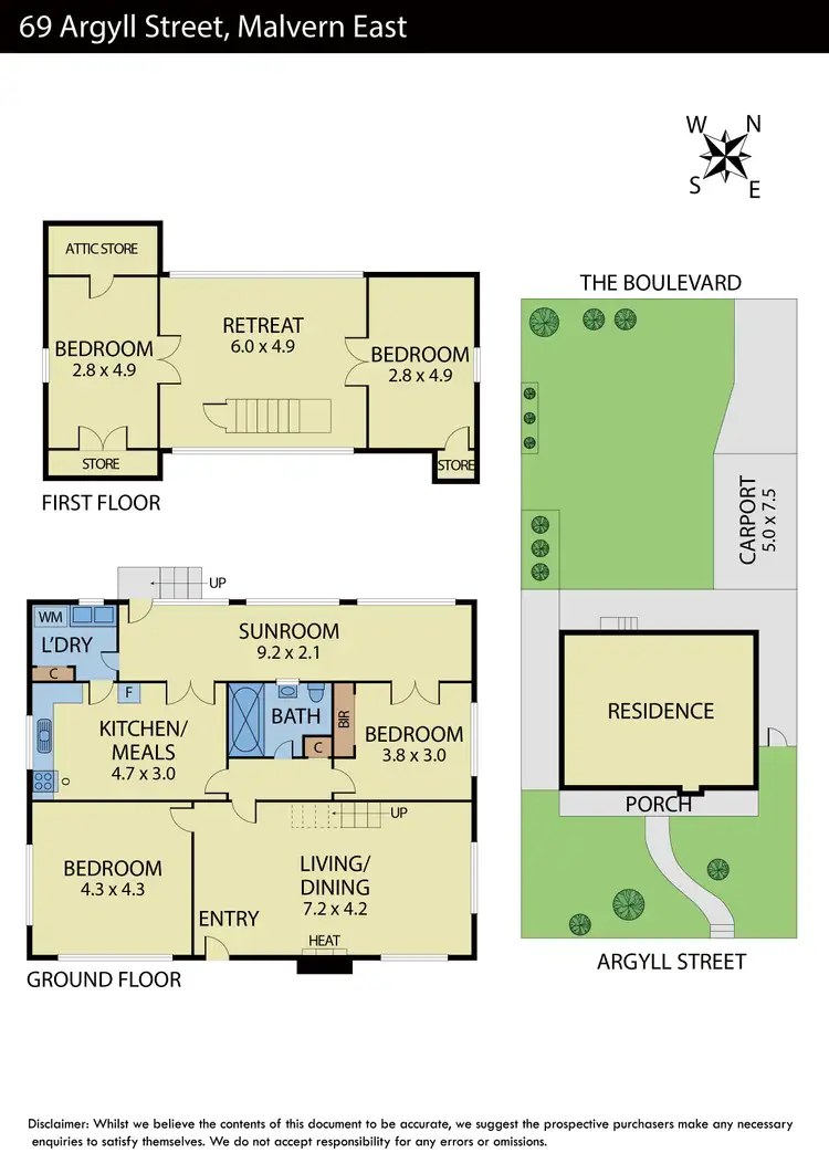 Floorplan of Homely house listing, 69 Argyll Street, Malvern East VIC 3145