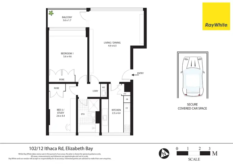 Floorplan of Homely apartment listing, 102/12 Ithaca Road, Elizabeth Bay NSW 2011