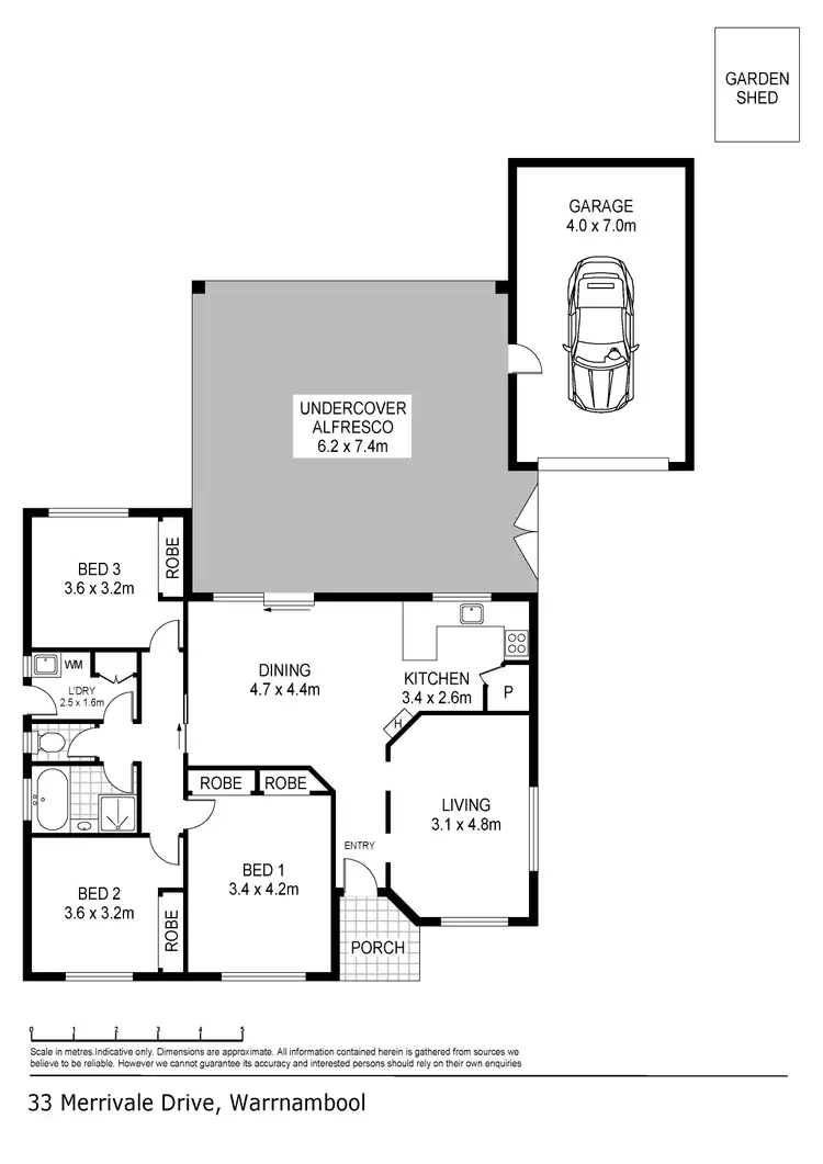Floorplan of Homely house listing, 33 Merrivale Drive, Warrnambool VIC 3280
