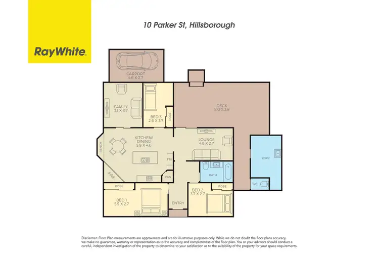 Floorplan of Homely house listing, 10 Parker Street, Hillsborough NSW 2290