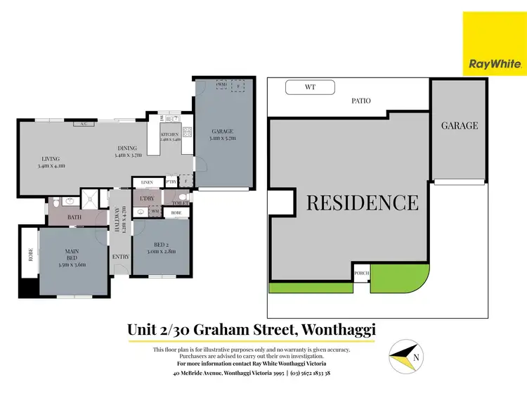 Floorplan of Homely unit listing, 2/30 Graham Street, Wonthaggi VIC 3995