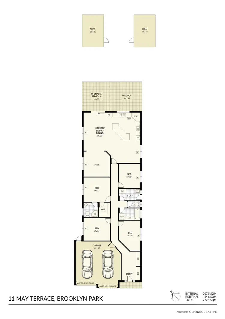 Floorplan of Homely house listing, 11 May Terrace, Brooklyn Park SA 5032