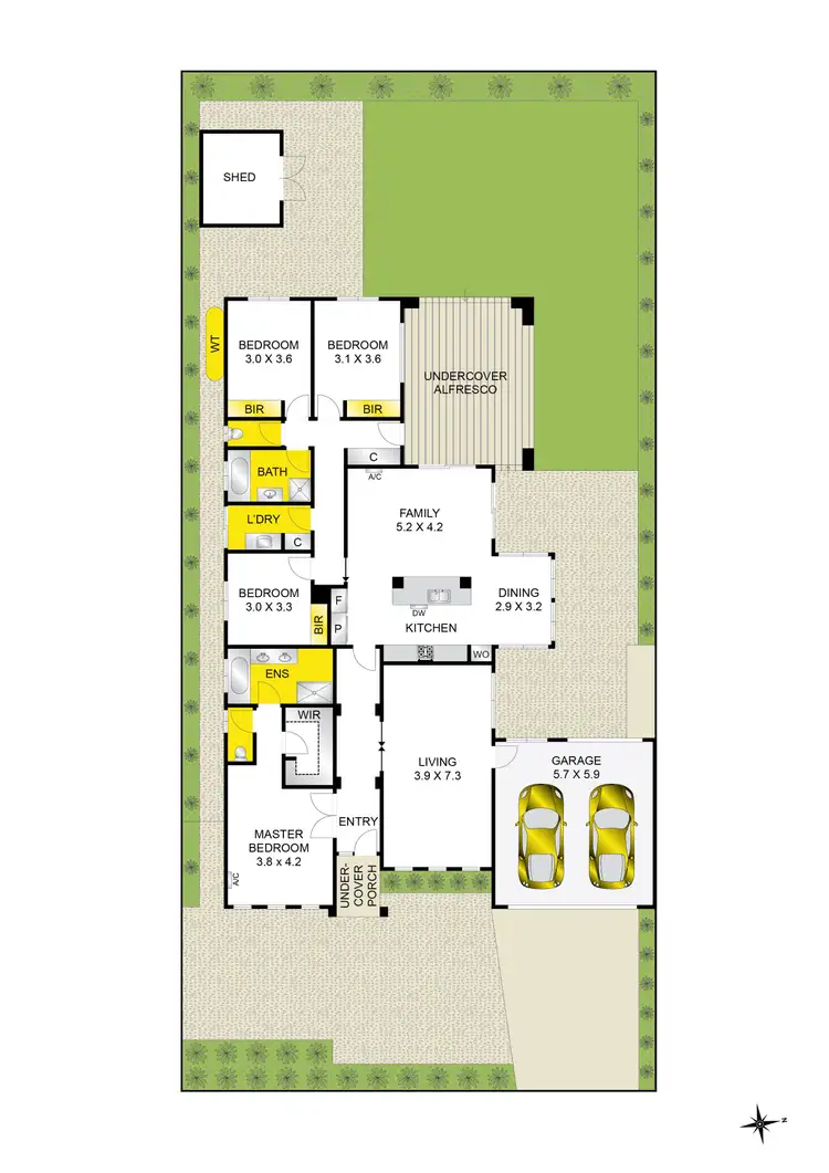 Floorplan of Homely house listing, 226 Bailey Street, Grovedale VIC 3216