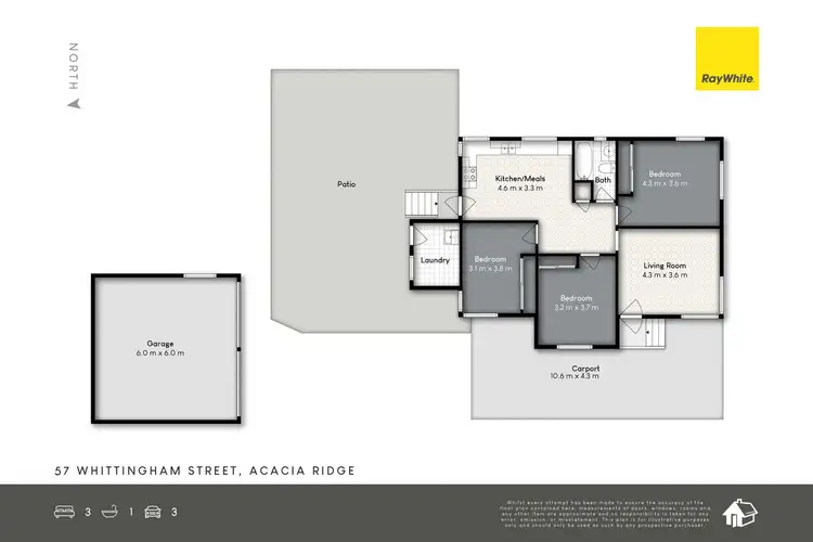 Floorplan of Homely house listing, 57 Whittingham Street, Acacia Ridge QLD 4110