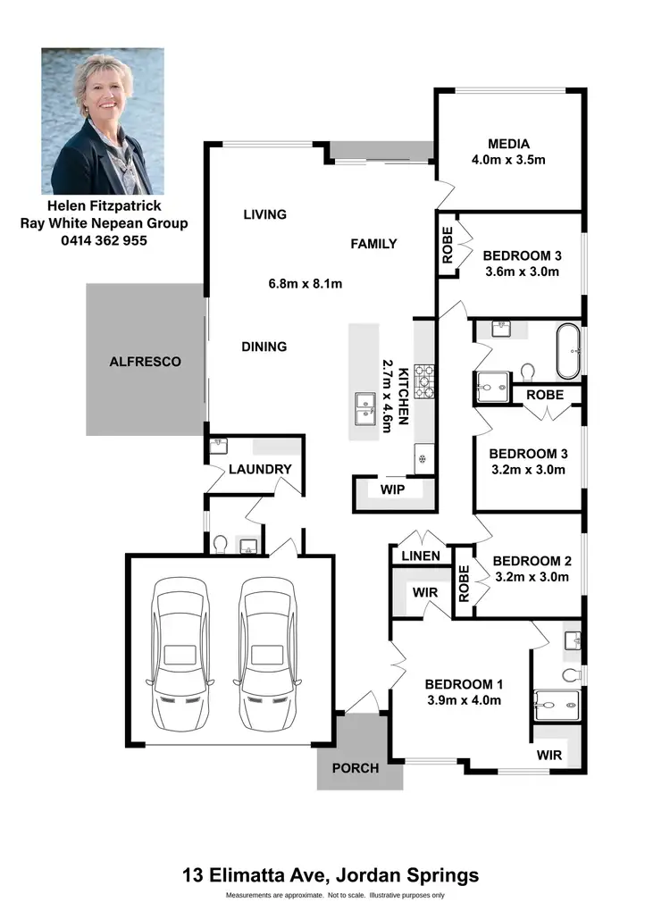 Floorplan of Homely house listing, 13 Elimatta Avenue, Jordan Springs NSW 2747