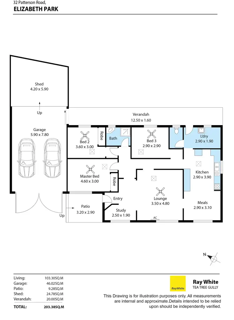 Floorplan of Homely house listing, 32 Patterson Road, Elizabeth Park SA 5113