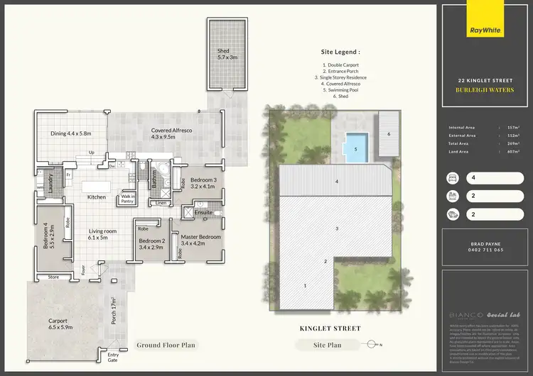 Floorplan of Homely house listing, 22 Kinglet Street, Burleigh Waters QLD 4220