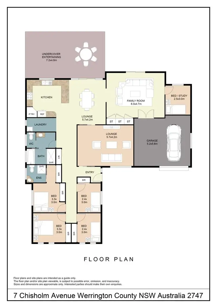 Floorplan of Homely house listing, 7 Chisholm Avenue, Werrington County NSW 2747
