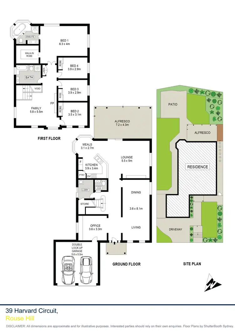 Floorplan of Homely house listing, 39 Harvard Circuit, Rouse Hill NSW 2155