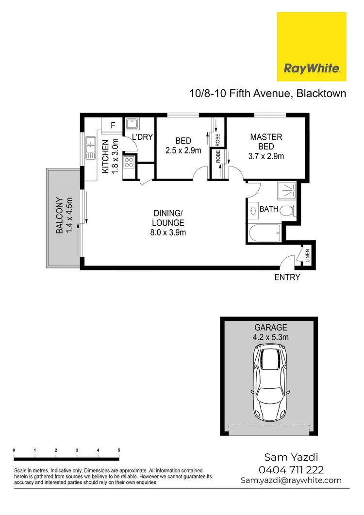 Floorplan of Homely apartment listing, 10/8 Fifth Avenue, Blacktown NSW 2148