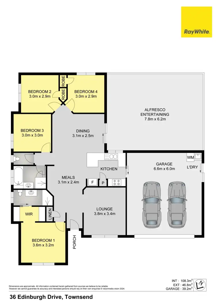 Floorplan of Homely other listing, 36 Edinburgh Drive, Townsend NSW 2463