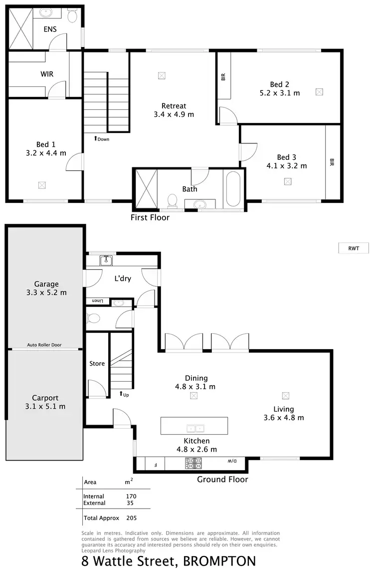 Floorplan of Homely house listing, 2/8 Wattle Street, Brompton SA 5007