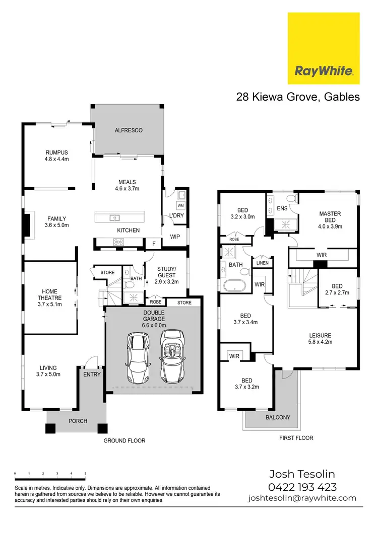 Floorplan of Homely house listing, 28 Kiewa Grove (Gables), Box Hill NSW 2765