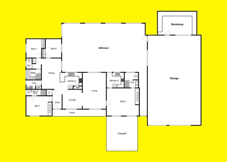 Floorplan of Homely house listing, 82-84 Flora Avenue, Mildura VIC 3500