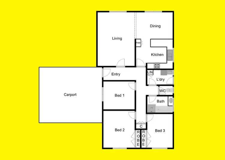 Floorplan of Homely house listing, 11 Hartley Court, Mildura VIC 3500