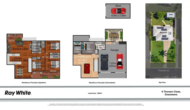 Floorplan of Homely house listing, 6 Thorsen Close, Gracemere QLD 4702