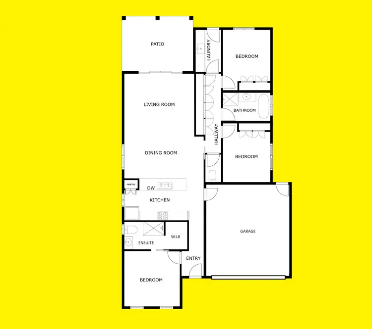 Floorplan of Homely house listing, 9 Murrayview Court, Merbein VIC 3505