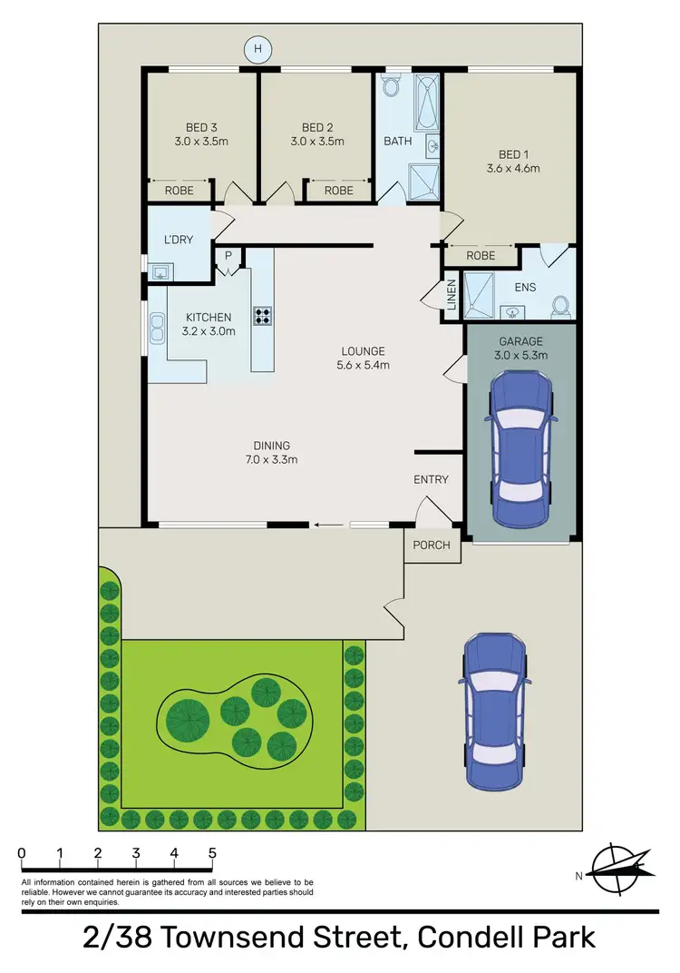 Floorplan of Homely villa listing, 2/38a Townsend Street, Condell Park NSW 2200