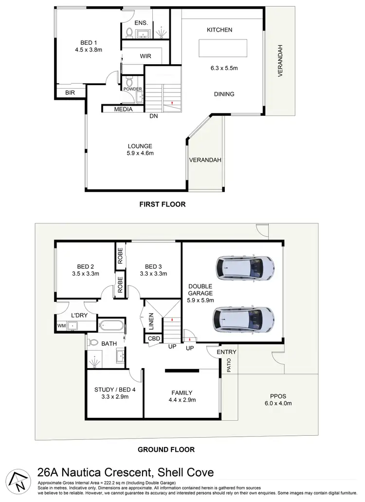 Floorplan of Homely house listing, 26a Nautica Crescent, Shell Cove NSW 2529