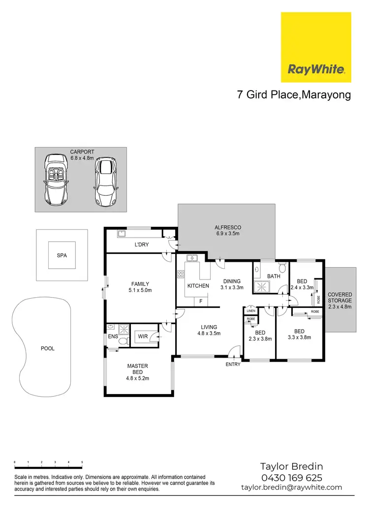Floorplan of Homely house listing, 7 Gird Place, Marayong NSW 2148