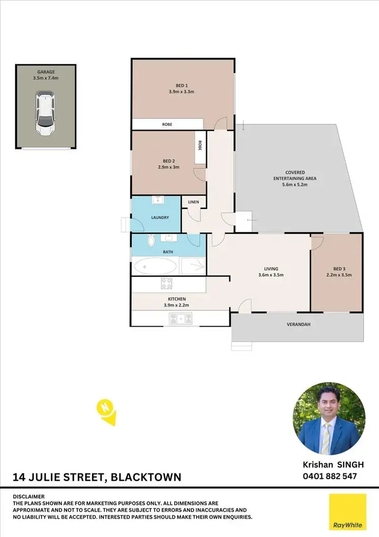 Floorplan of Homely house listing, 14 JULIE Street, Blacktown NSW 2148