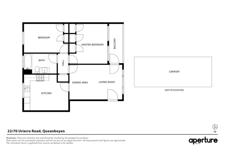 Floorplan of Homely unit listing, 22/70 Uriarra Road, Queanbeyan NSW 2620