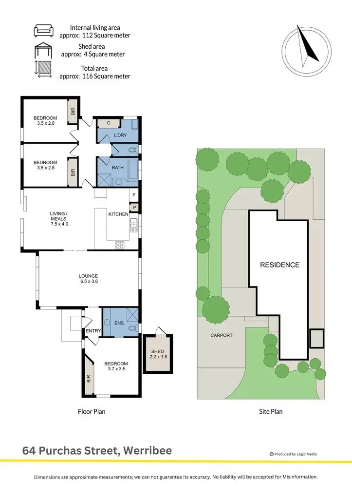 Floorplan of Homely house listing, 64 Purchas Street, Werribee VIC 3030