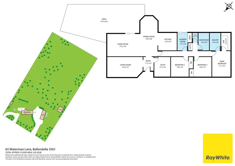 Floorplan of Homely rural property listing, 65 Waterman Lane, Ballendella VIC 3561