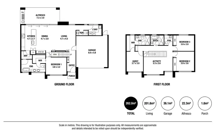 Floorplan of Homely house listing, D1&D2/30-32 Mayfield Avenue, Hectorville SA 5073