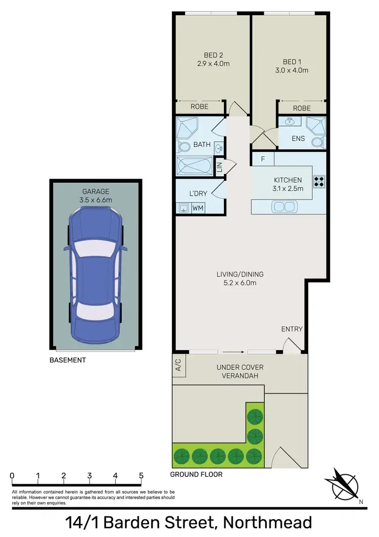 Floorplan of Homely unit listing, 14/1 Barden Street, Northmead NSW 2152