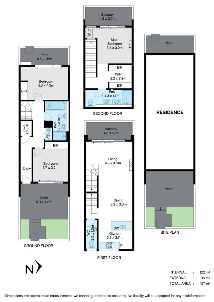 Floorplan of Homely townhouse listing, 2/5 Adelaide Street, Mckinnon VIC 3204