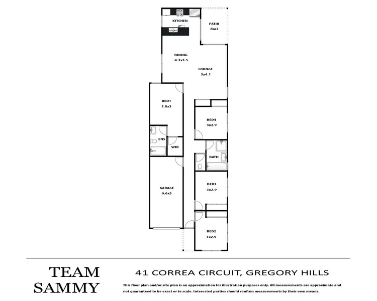 Floorplan of Homely house listing, 41 Correa Circuit, Gregory Hills NSW 2557