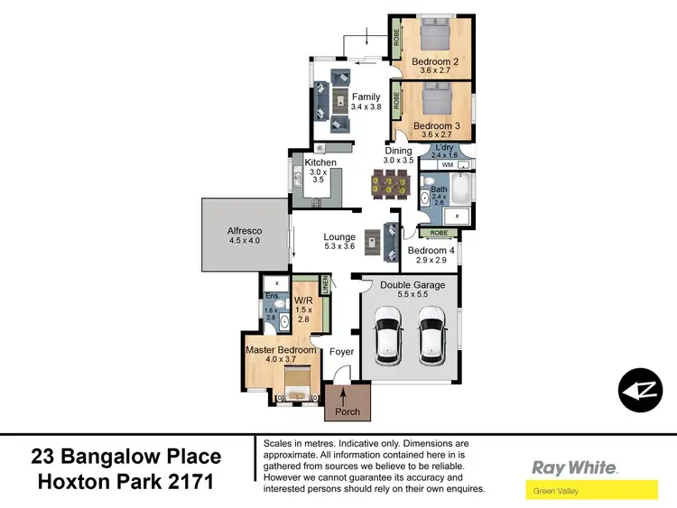 Floorplan of Homely house listing, 23 Bangalow Place, Hoxton Park NSW 2171