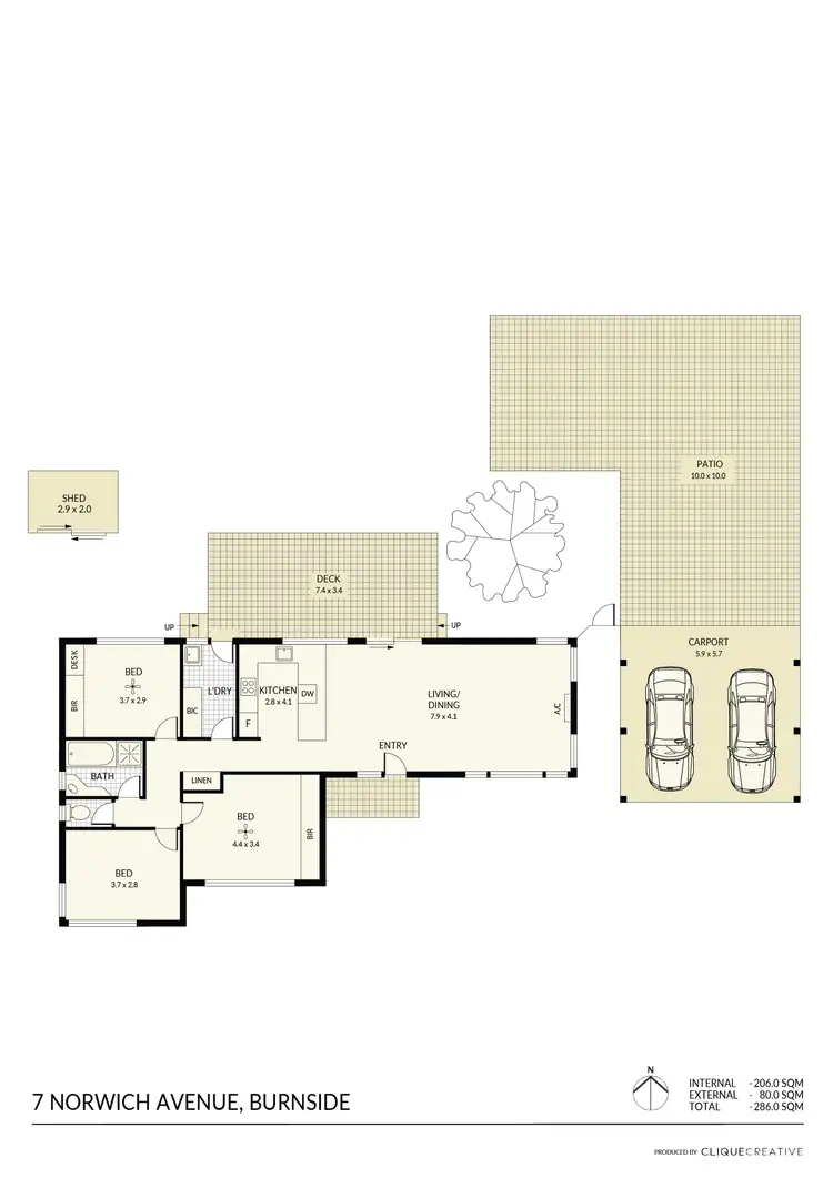 Floorplan of Homely house listing, 7 Norwich Avenue, Burnside SA 5066